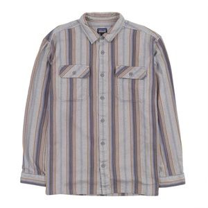 Patagonia Men’s Long Sleeve Fjord Flannel Shirt Grey Medium